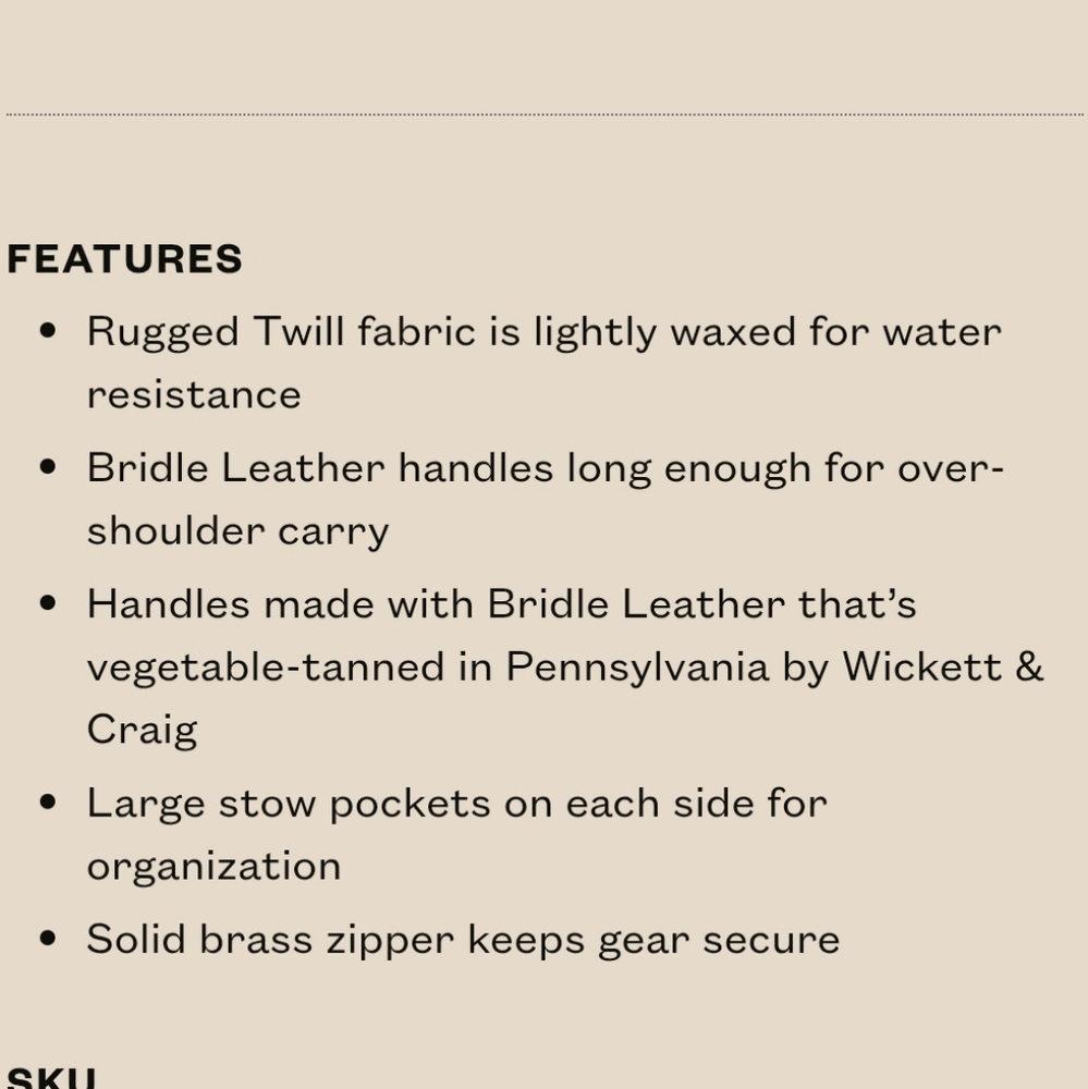 Filson Rugged Twill Zipper Tote Bag - Picture 13 of 14